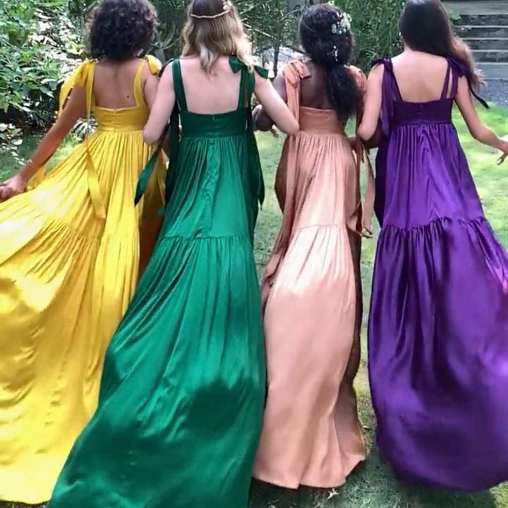 Perrin and Co Silk Anne flowy maxi dress